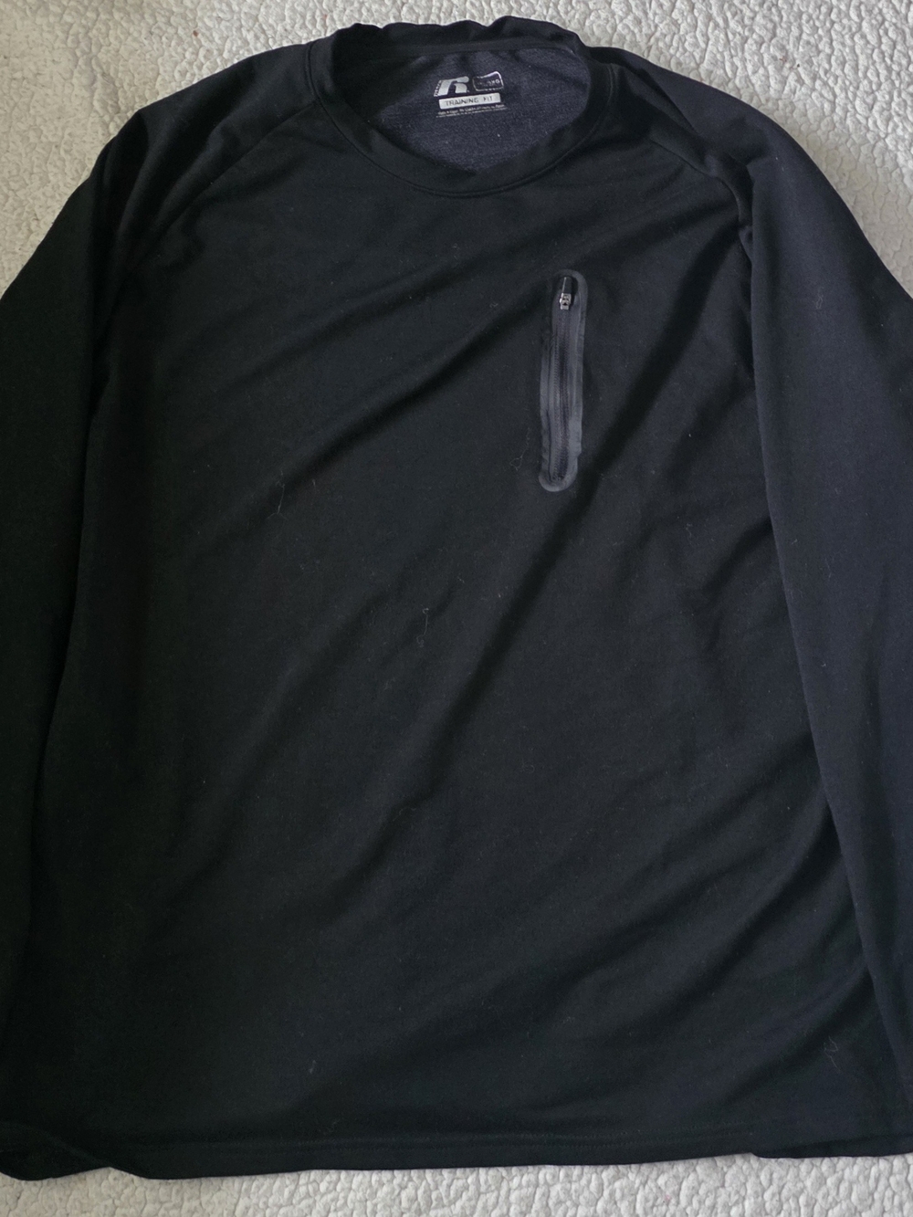 Russell Athletic Black Training Fit Crewneck